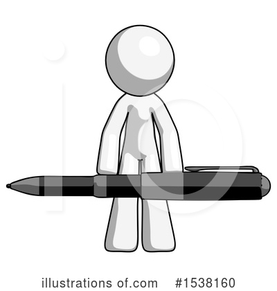 Royalty-Free (RF) White Design Mascot Clipart Illustration by Leo Blanchette - Stock Sample #1538160