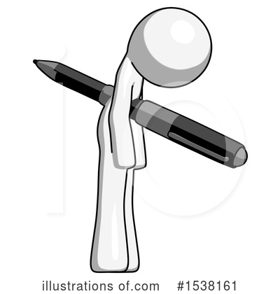 Royalty-Free (RF) White Design Mascot Clipart Illustration by Leo Blanchette - Stock Sample #1538161