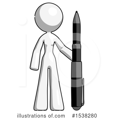 Royalty-Free (RF) White Design Mascot Clipart Illustration by Leo Blanchette - Stock Sample #1538280