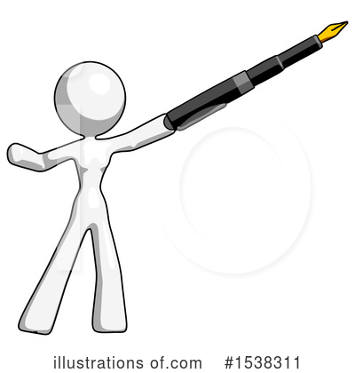 Royalty-Free (RF) White Design Mascot Clipart Illustration by Leo Blanchette - Stock Sample #1538311