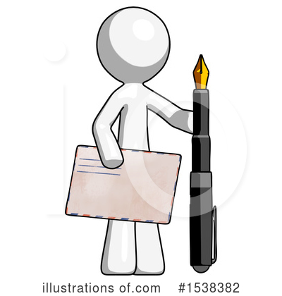 Royalty-Free (RF) White Design Mascot Clipart Illustration by Leo Blanchette - Stock Sample #1538382
