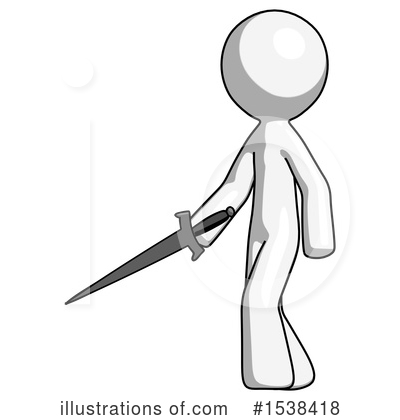 Royalty-Free (RF) White Design Mascot Clipart Illustration by Leo Blanchette - Stock Sample #1538418