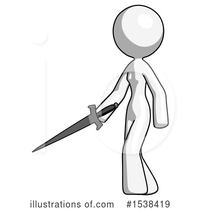 Royalty-Free (RF) White Design Mascot Clipart Illustration by Leo Blanchette - Stock Sample #1538419