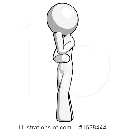Royalty-Free (RF) White Design Mascot Clipart Illustration by Leo Blanchette - Stock Sample #1538444