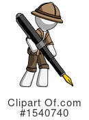 White Design Mascot Clipart #1540740 by Leo Blanchette