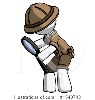 Royalty-Free (RF) White Design Mascot Clipart Illustration by Leo Blanchette - Stock Sample #1540743