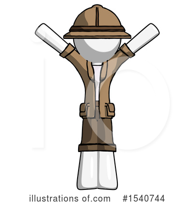 Royalty-Free (RF) White Design Mascot Clipart Illustration by Leo Blanchette - Stock Sample #1540744