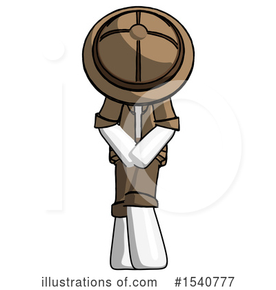 Royalty-Free (RF) White Design Mascot Clipart Illustration by Leo Blanchette - Stock Sample #1540777