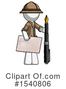 White Design Mascot Clipart #1540806 by Leo Blanchette