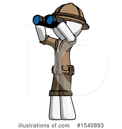 Royalty-Free (RF) White Design Mascot Clipart Illustration by Leo Blanchette - Stock Sample #1540893