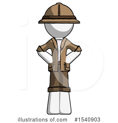 Royalty-Free (RF) White Design Mascot Clipart Illustration by Leo Blanchette - Stock Sample #1540903