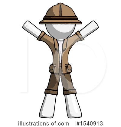 Royalty-Free (RF) White Design Mascot Clipart Illustration by Leo Blanchette - Stock Sample #1540913