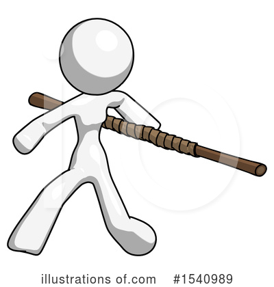 Royalty-Free (RF) White Design Mascot Clipart Illustration by Leo Blanchette - Stock Sample #1540989