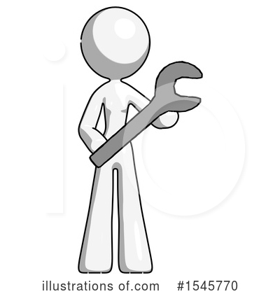 Royalty-Free (RF) White Design Mascot Clipart Illustration by Leo Blanchette - Stock Sample #1545770