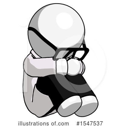 Royalty-Free (RF) White Design Mascot Clipart Illustration by Leo Blanchette - Stock Sample #1547537
