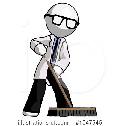 Royalty-Free (RF) White Design Mascot Clipart Illustration by Leo Blanchette - Stock Sample #1547545