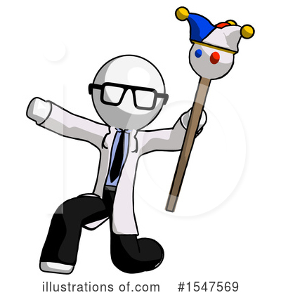 Royalty-Free (RF) White Design Mascot Clipart Illustration by Leo Blanchette - Stock Sample #1547569