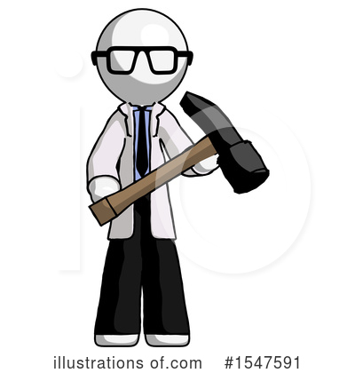 Royalty-Free (RF) White Design Mascot Clipart Illustration by Leo Blanchette - Stock Sample #1547591