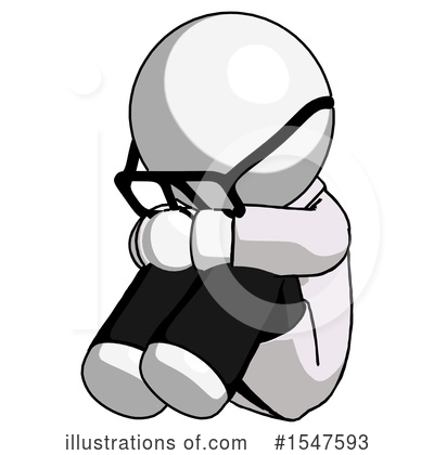 Royalty-Free (RF) White Design Mascot Clipart Illustration by Leo Blanchette - Stock Sample #1547593