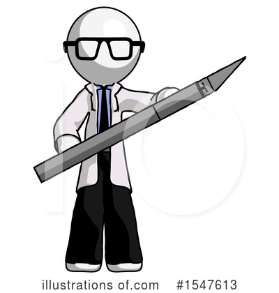 Royalty-Free (RF) White Design Mascot Clipart Illustration by Leo Blanchette - Stock Sample #1547613