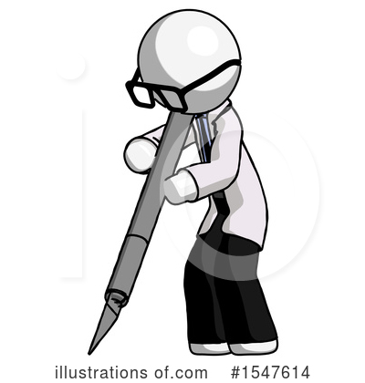 Royalty-Free (RF) White Design Mascot Clipart Illustration by Leo Blanchette - Stock Sample #1547614