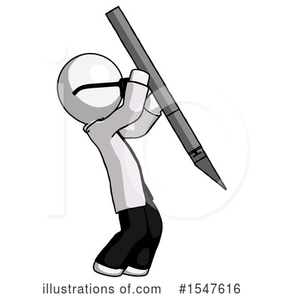 Royalty-Free (RF) White Design Mascot Clipart Illustration by Leo Blanchette - Stock Sample #1547616