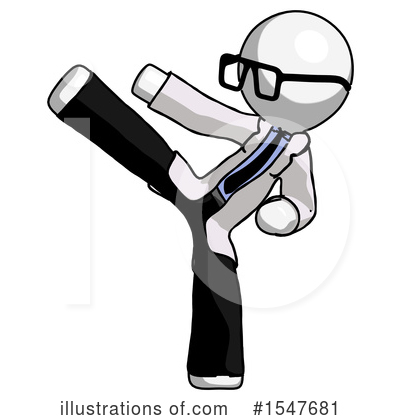 Royalty-Free (RF) White Design Mascot Clipart Illustration by Leo Blanchette - Stock Sample #1547681