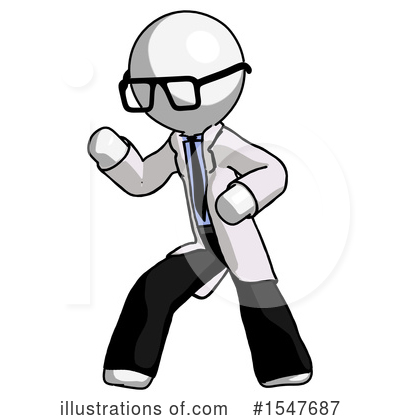 Royalty-Free (RF) White Design Mascot Clipart Illustration by Leo Blanchette - Stock Sample #1547687