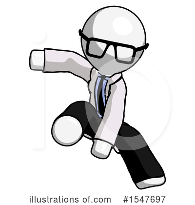 Royalty-Free (RF) White Design Mascot Clipart Illustration by Leo Blanchette - Stock Sample #1547697