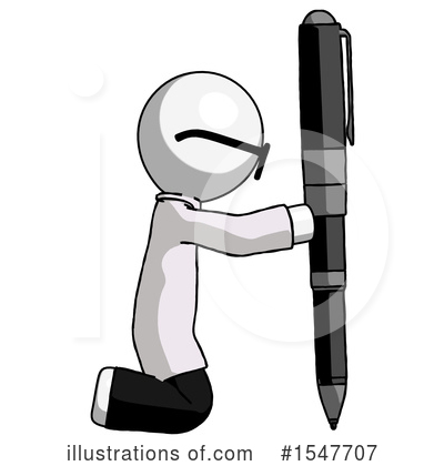 Royalty-Free (RF) White Design Mascot Clipart Illustration by Leo Blanchette - Stock Sample #1547707