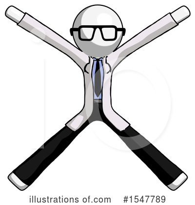 Royalty-Free (RF) White Design Mascot Clipart Illustration by Leo Blanchette - Stock Sample #1547789