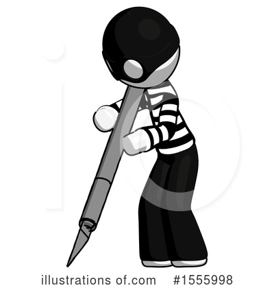 Royalty-Free (RF) White Design Mascot Clipart Illustration by Leo Blanchette - Stock Sample #1555998
