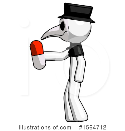Royalty-Free (RF) White Design Mascot Clipart Illustration by Leo Blanchette - Stock Sample #1564712