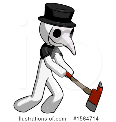 Royalty-Free (RF) White Design Mascot Clipart Illustration by Leo Blanchette - Stock Sample #1564714