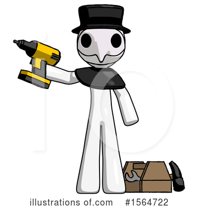 Royalty-Free (RF) White Design Mascot Clipart Illustration by Leo Blanchette - Stock Sample #1564722