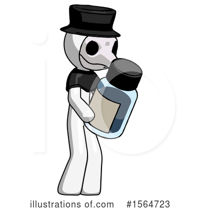 Royalty-Free (RF) White Design Mascot Clipart Illustration by Leo Blanchette - Stock Sample #1564723