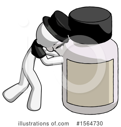 Royalty-Free (RF) White Design Mascot Clipart Illustration by Leo Blanchette - Stock Sample #1564730