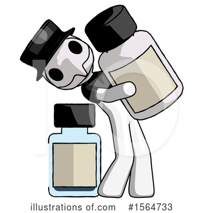 Royalty-Free (RF) White Design Mascot Clipart Illustration by Leo Blanchette - Stock Sample #1564733