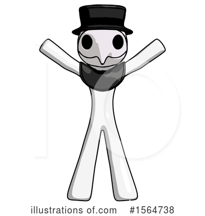 Royalty-Free (RF) White Design Mascot Clipart Illustration by Leo Blanchette - Stock Sample #1564738