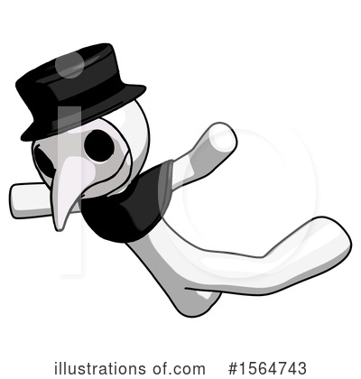 Royalty-Free (RF) White Design Mascot Clipart Illustration by Leo Blanchette - Stock Sample #1564743