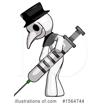 Royalty-Free (RF) White Design Mascot Clipart Illustration by Leo Blanchette - Stock Sample #1564744