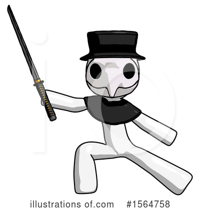 Royalty-Free (RF) White Design Mascot Clipart Illustration by Leo Blanchette - Stock Sample #1564758