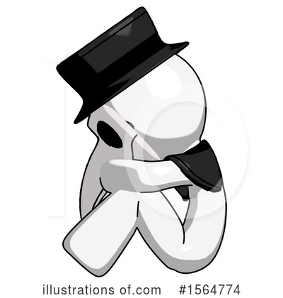Royalty-Free (RF) White Design Mascot Clipart Illustration by Leo Blanchette - Stock Sample #1564774