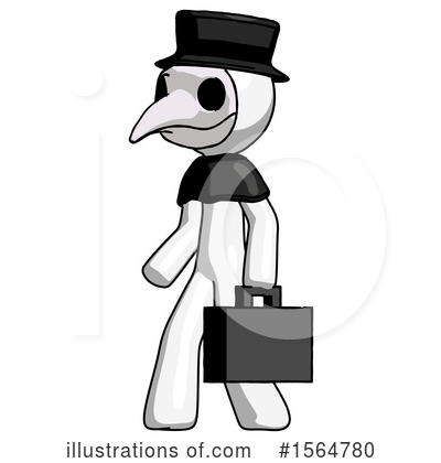 Royalty-Free (RF) White Design Mascot Clipart Illustration by Leo Blanchette - Stock Sample #1564780
