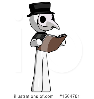 Royalty-Free (RF) White Design Mascot Clipart Illustration by Leo Blanchette - Stock Sample #1564781