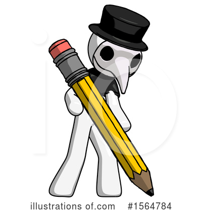 Royalty-Free (RF) White Design Mascot Clipart Illustration by Leo Blanchette - Stock Sample #1564784