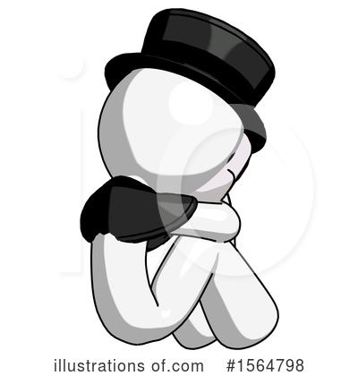 Royalty-Free (RF) White Design Mascot Clipart Illustration by Leo Blanchette - Stock Sample #1564798