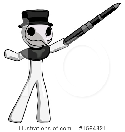 Royalty-Free (RF) White Design Mascot Clipart Illustration by Leo Blanchette - Stock Sample #1564821