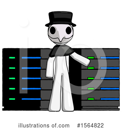 Royalty-Free (RF) White Design Mascot Clipart Illustration by Leo Blanchette - Stock Sample #1564822