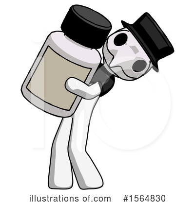 Royalty-Free (RF) White Design Mascot Clipart Illustration by Leo Blanchette - Stock Sample #1564830
